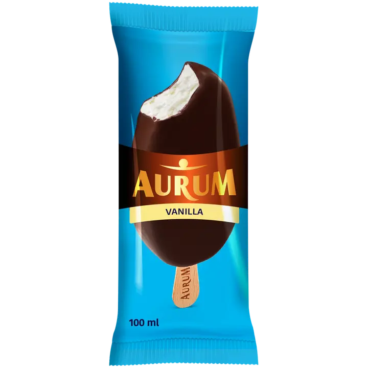 Aurum Vanillijäätis Kakaoglasuuriga 100 ml