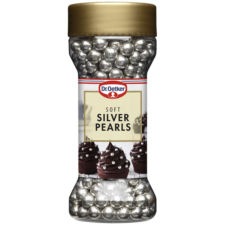 Dr. Oetker Soft silver pearls 45g -koristerakeet