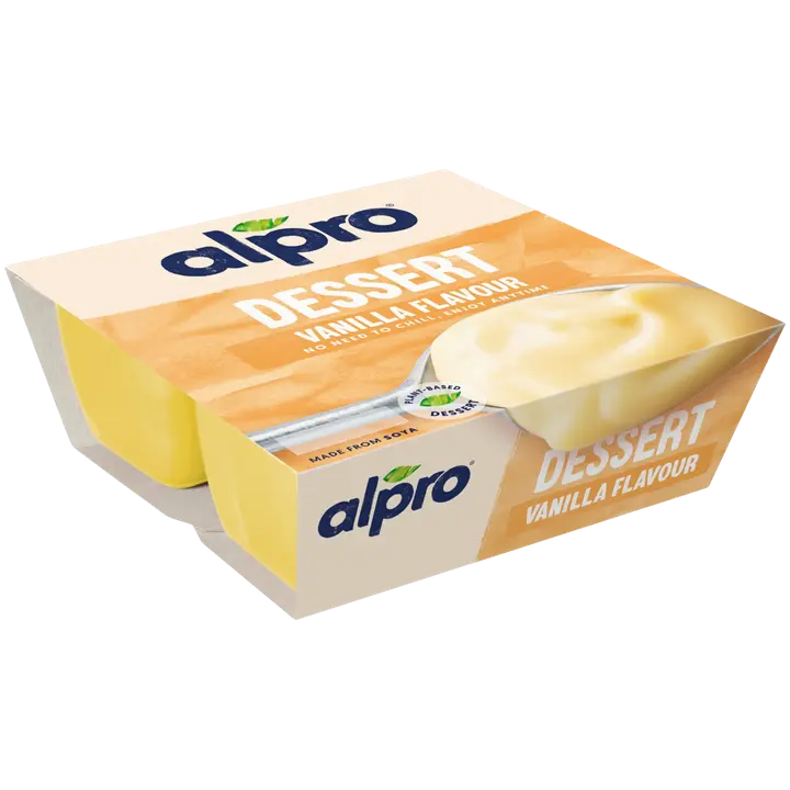 Alpro vanillimaitseline sojamagustoit, 4 x 125 g