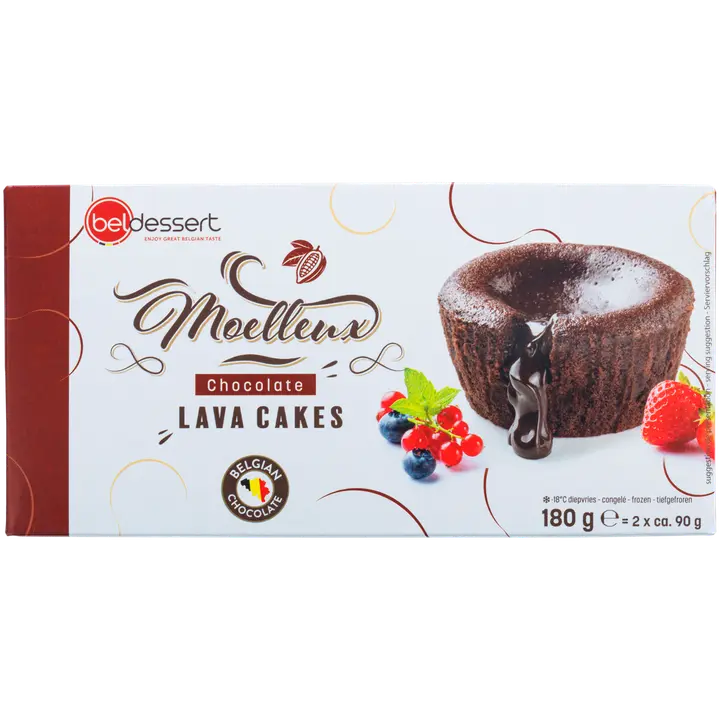 BelDessert Külmutatud Šokolaadi Laavakook 2x90 g