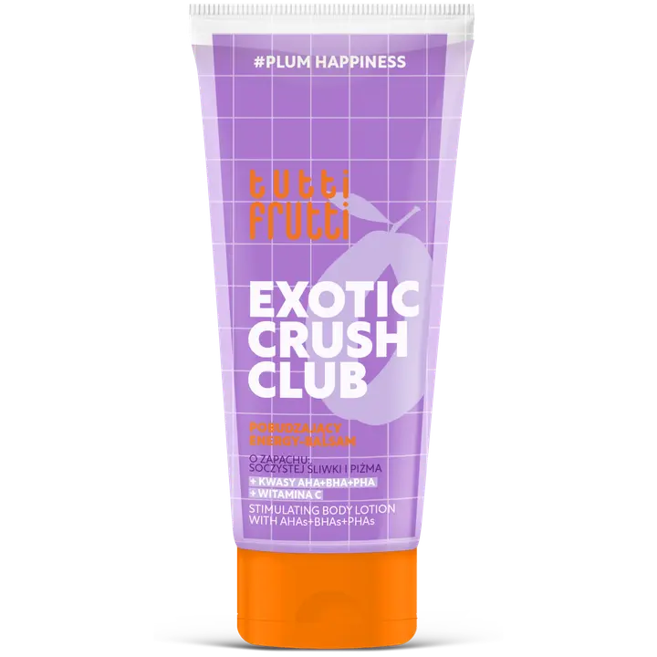 Tutti Frutti Exotic Crush Club vartalovoide luumu ja AHA + BHA + PHA -hapot 200 ml