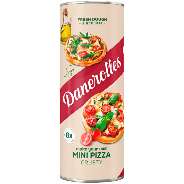 Danerolles 8 paistovalmista pizzataikinaa 330g