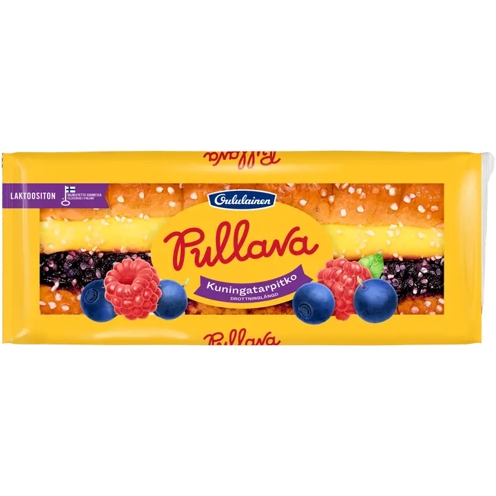 Oululainen Pullava Kuningatarpitko mustikka-vadelma 420g, täytepitko