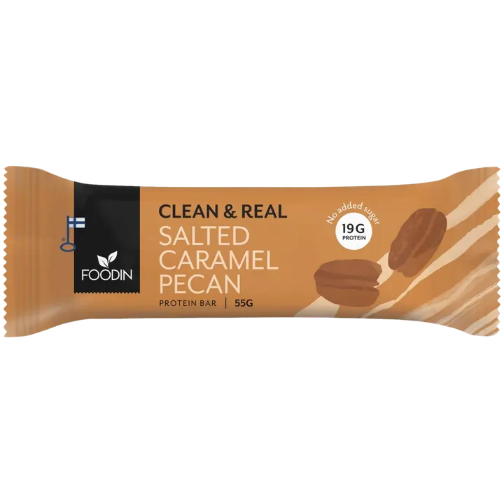 Foodin Clean&Real Protein Bar Salted Caramel Pecan 55g