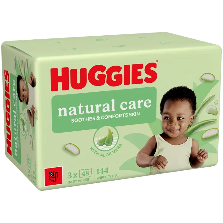 Huggies Natural Care niisked salvrätikud 3x48tk