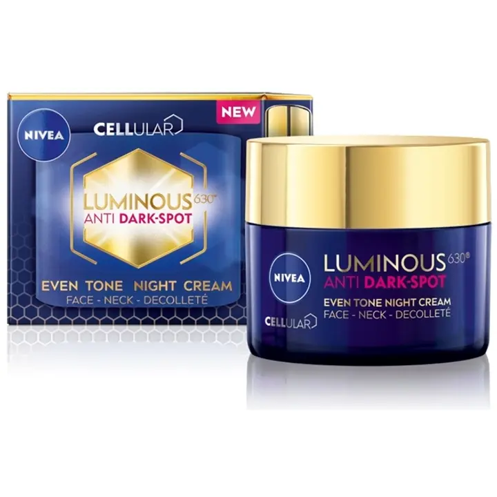 NIVEA Cellular Luminous 630 Anti Dark-Spot Night Cream -yövoide 50ml