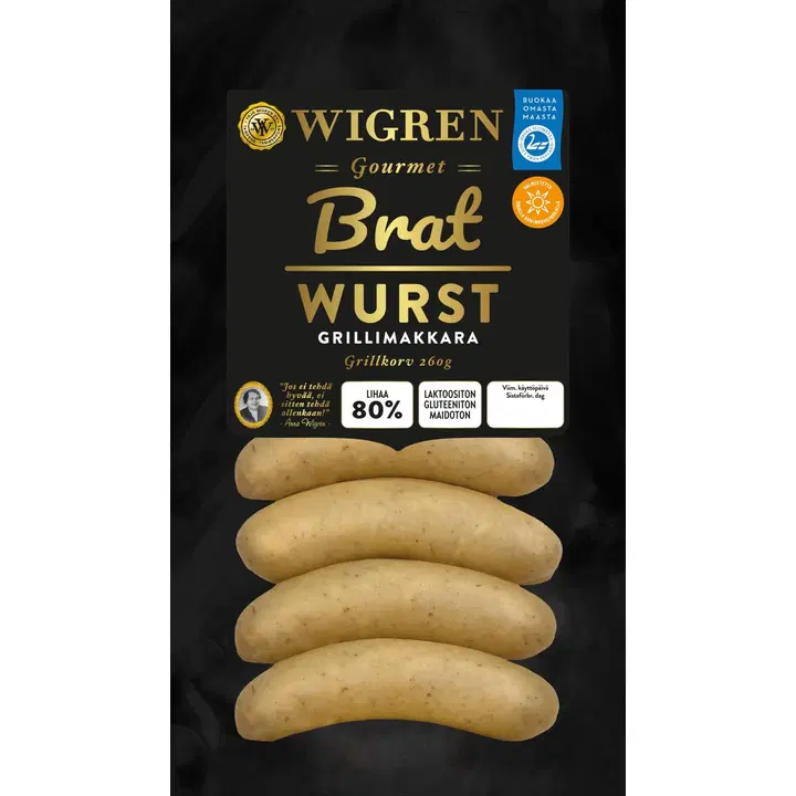 Wigren Bratwurst Grillimakkara 260g
