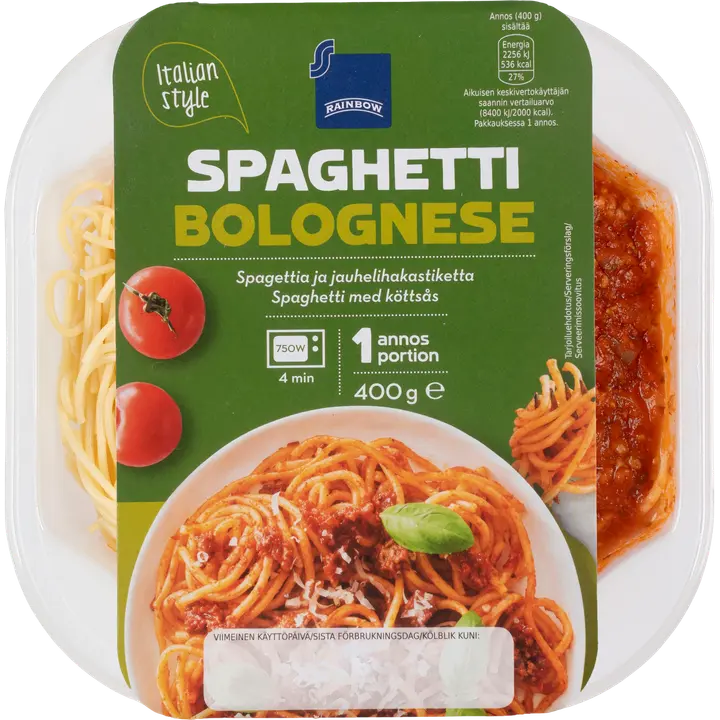 Rainbow Spaghetti bolognese 400 g