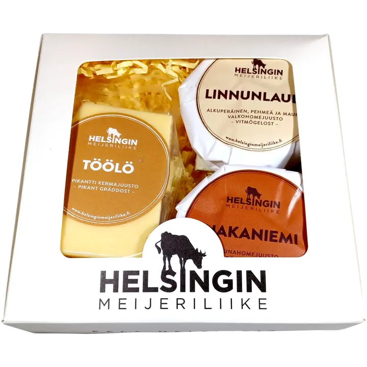 Helsingin Meijeriliike - Juustolahjapakkaus 3 juustoa 560g