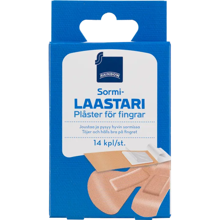 Rainbow sormilaastari 3 kokoa 14kpl