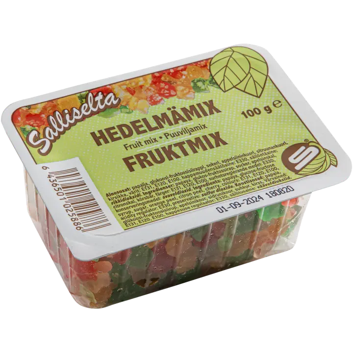 Salliselta hedelmämix 100g