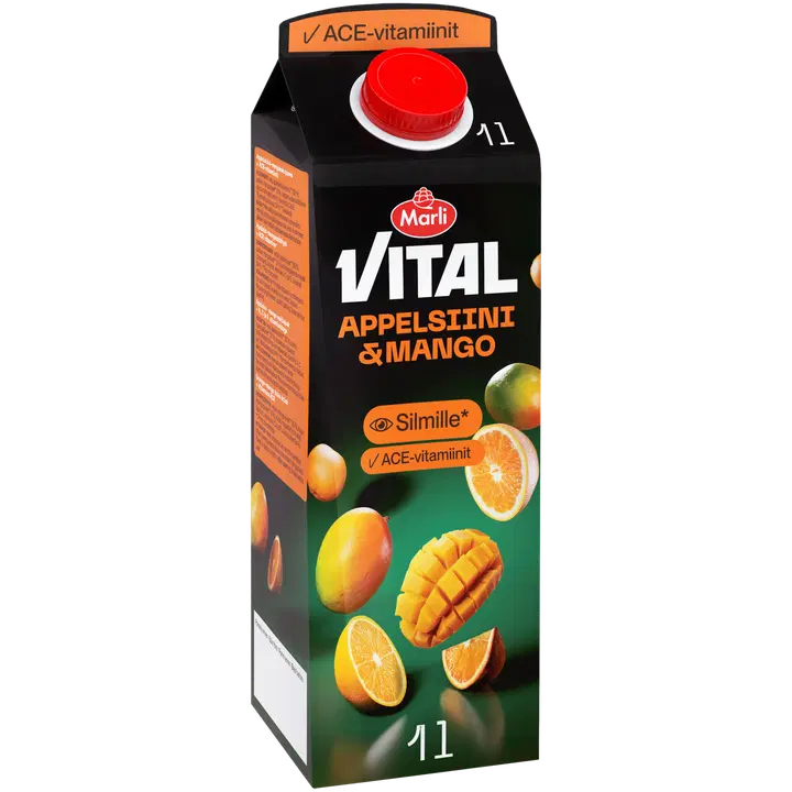 Marli Vital Appelsiini-mango + ACE-vitamiinit mehujuoma 1 L