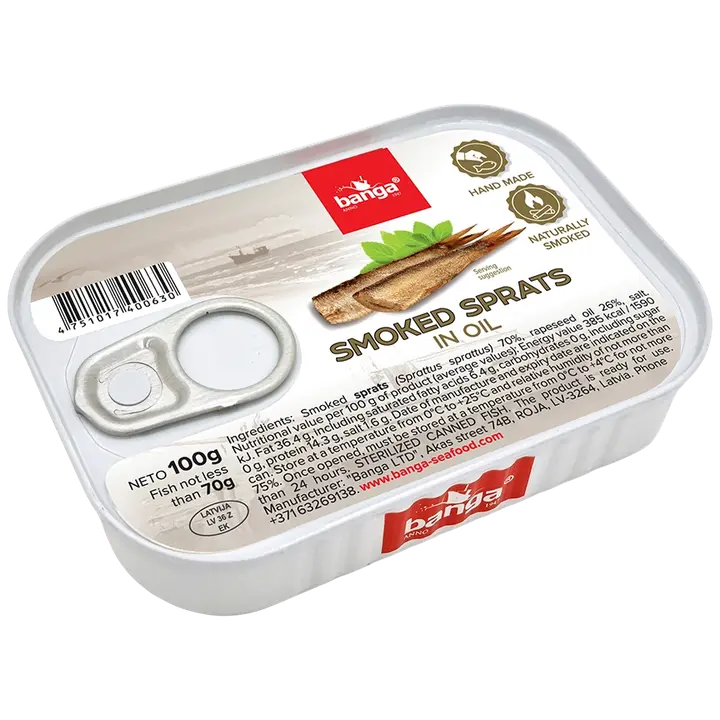 Banga Savustettu kilohaili öljyssä 100g