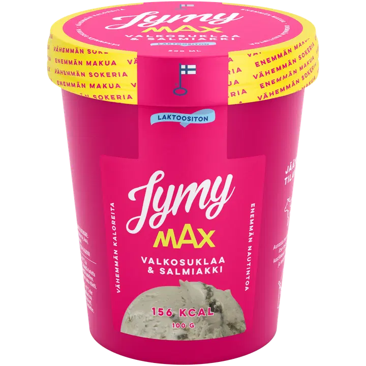 Jymy MAX Valkosuklaa & Salmiakki laktoositon 500ml