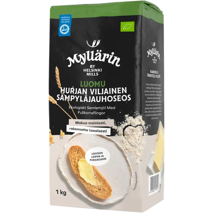 Myllärin Luomu Hurjan Viljainen Sämpyläjauho 1 kg