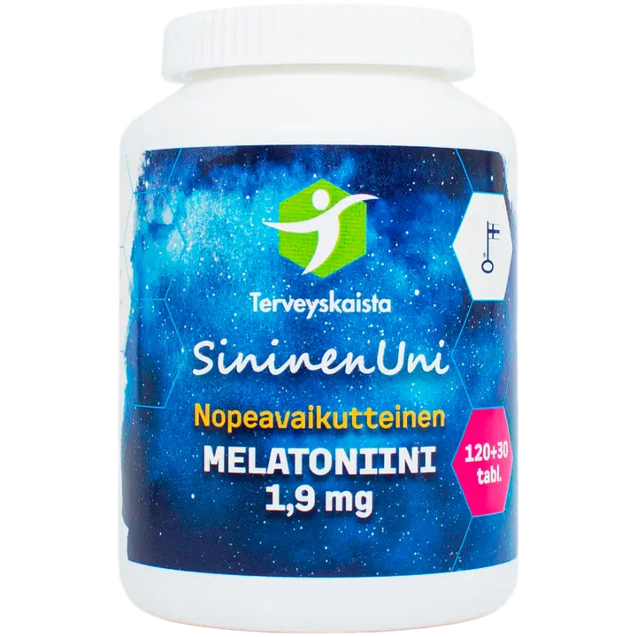Terveyskaista SininenUni Melatoniini 1,9 mg nopeavaikutteinen 150 tabl.