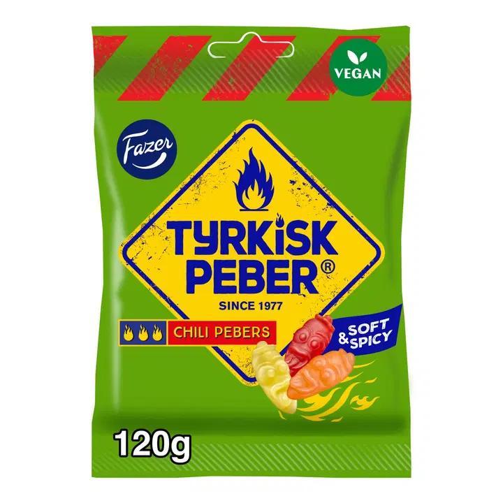 Fazer Tyrkisk Peber Chili Pebers karkkipussi 120g
