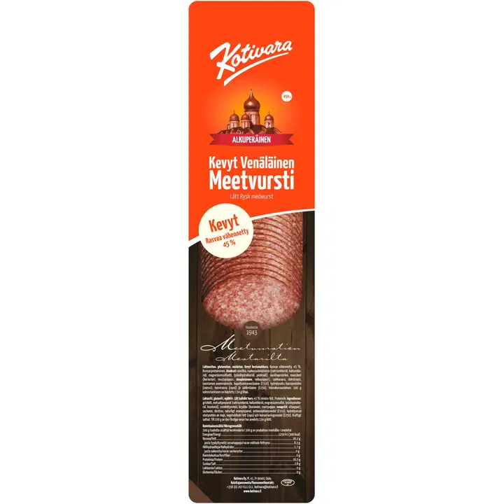 Kotivara Kevyt Venäläinen meetvursti 450 g