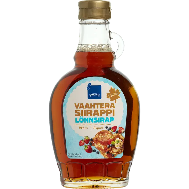 Rainbow vaahterasiirappi 189 ml