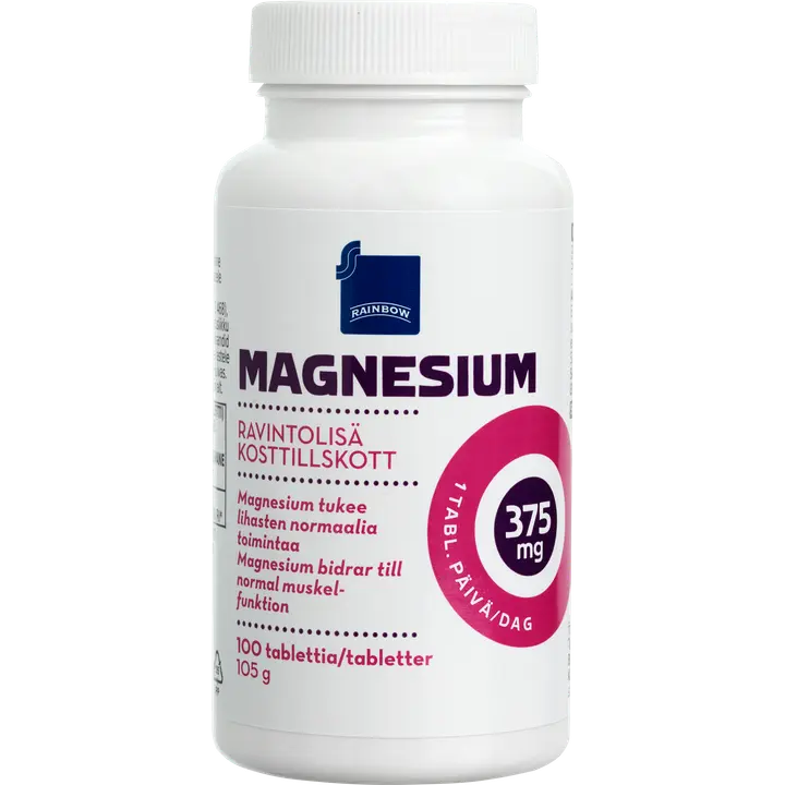 Rainbow Magnesium 375mg ravintolisä 105 g/100 tablettia