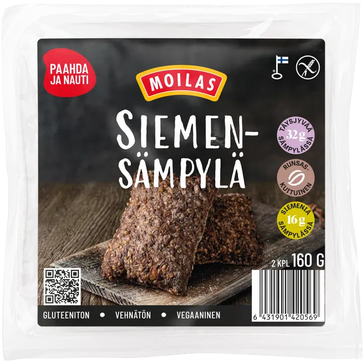 Moilas Siemensämpylä 2kpl/160 g gluteeniton