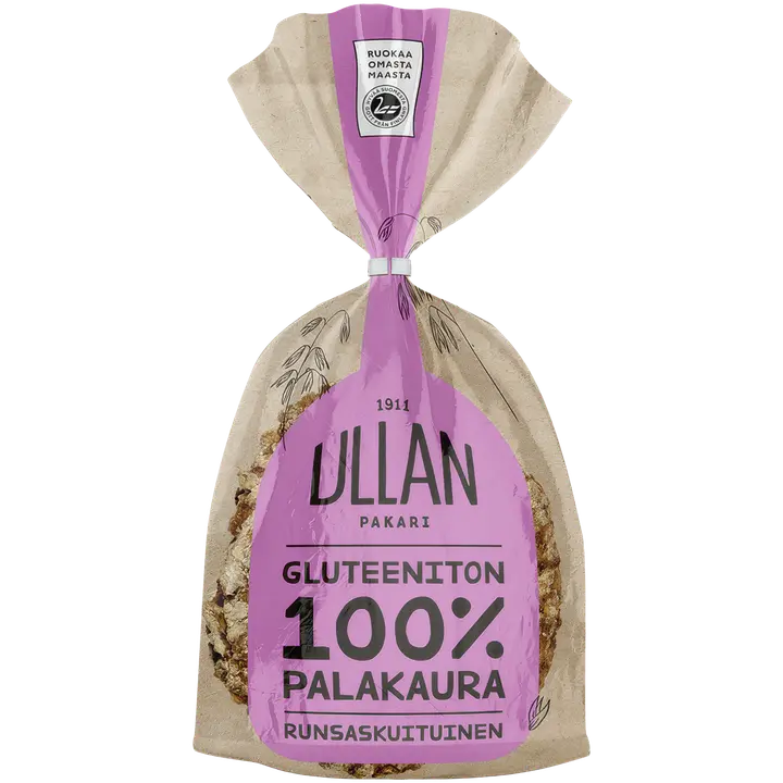 Ullan Pakari Ullan Gluteeniton 100% Palakaura kauraleipä 270g