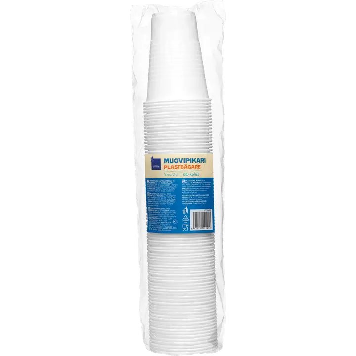 Rainbow muovipikari 20 cl 80 kpl