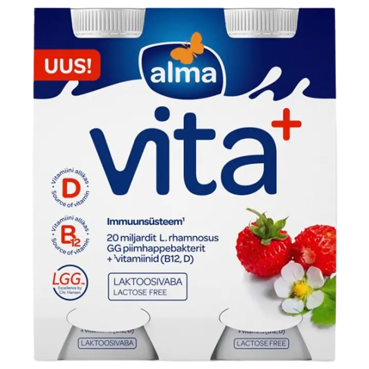 Alma Jogurtijook metsmaasika, laktoosivaba 4x100 g