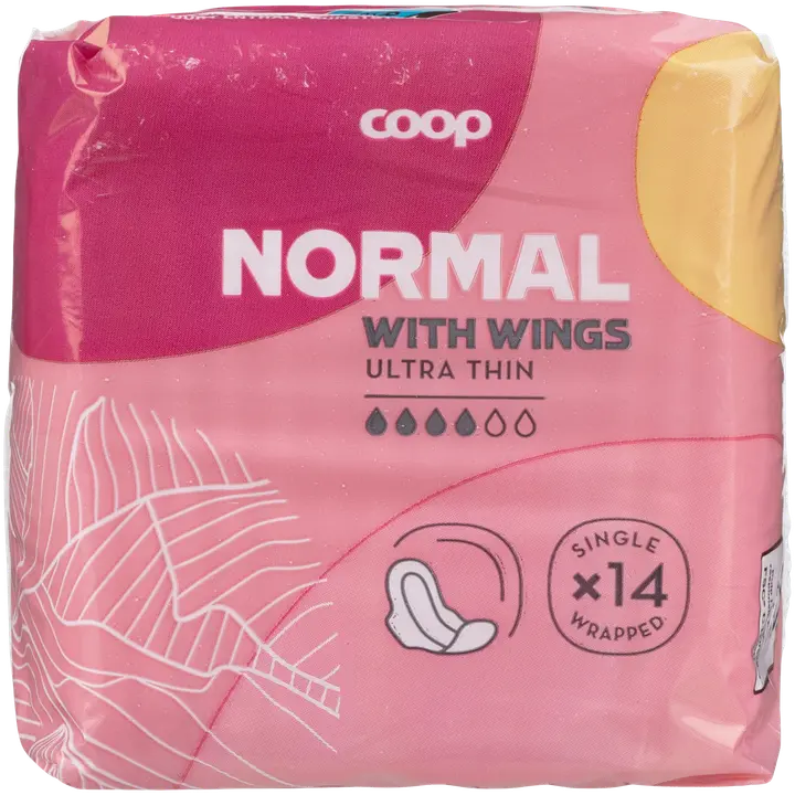 Coop siivellinen ultraohut side normaali 14 kpl
