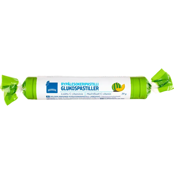 Rainbow melonin makuinen rypälesokeripastilli 39g