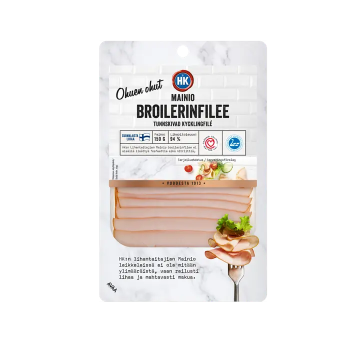 HK Ohuen ohut Mainio broilerinfilee 150 g