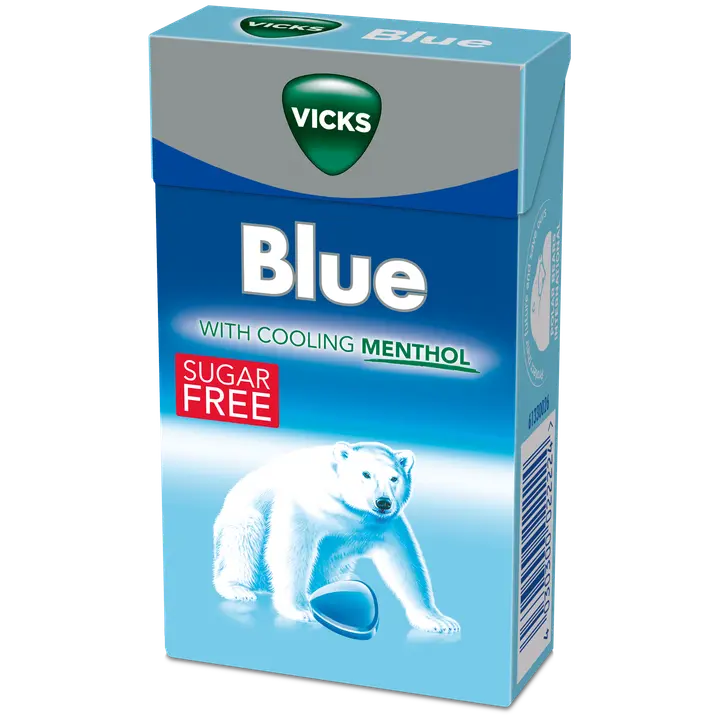 Vicks Blue sokeriton kurkkupastilli 40g