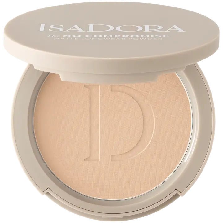 Isadora The No Compromise Matte Longwear Powder puuteri 65 Neutral Beige 7 g