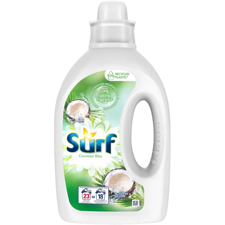 Surf Coconut Bliss Pyykinpesuaine Kirjo- ja valkopyykille 920 ml 23 pesua
