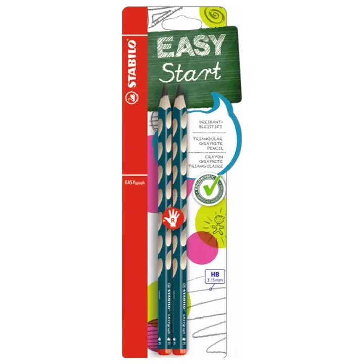 Harilik pliiats, easygraph, hb, 2 tk, va