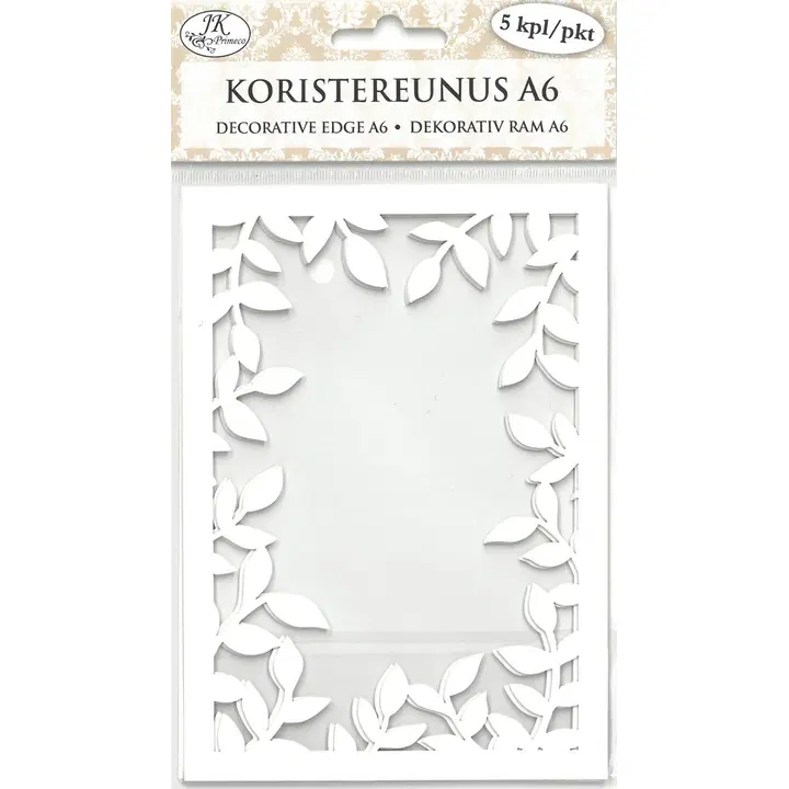 J.K. Primeco koristereunus A6 Lehdet valkoinen 5kpl