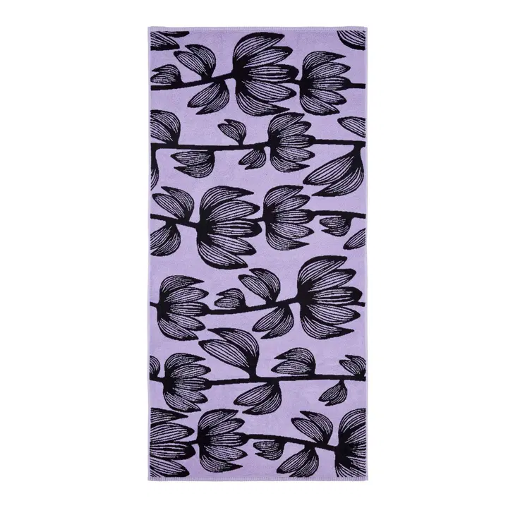 Finlayson Kylpypyyhe Alma 70x150 lilla/musta