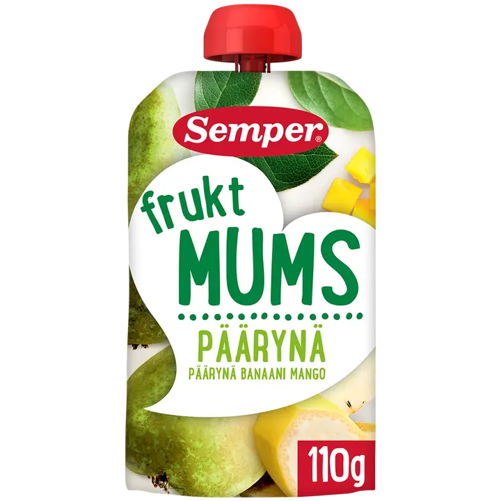 Semper Fruktmums Päärynä 6kk hedelmäsose 110g