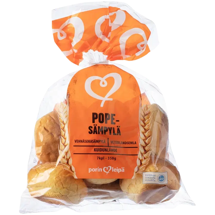 Porin Leipä Popesämpylä 7kpl/350g