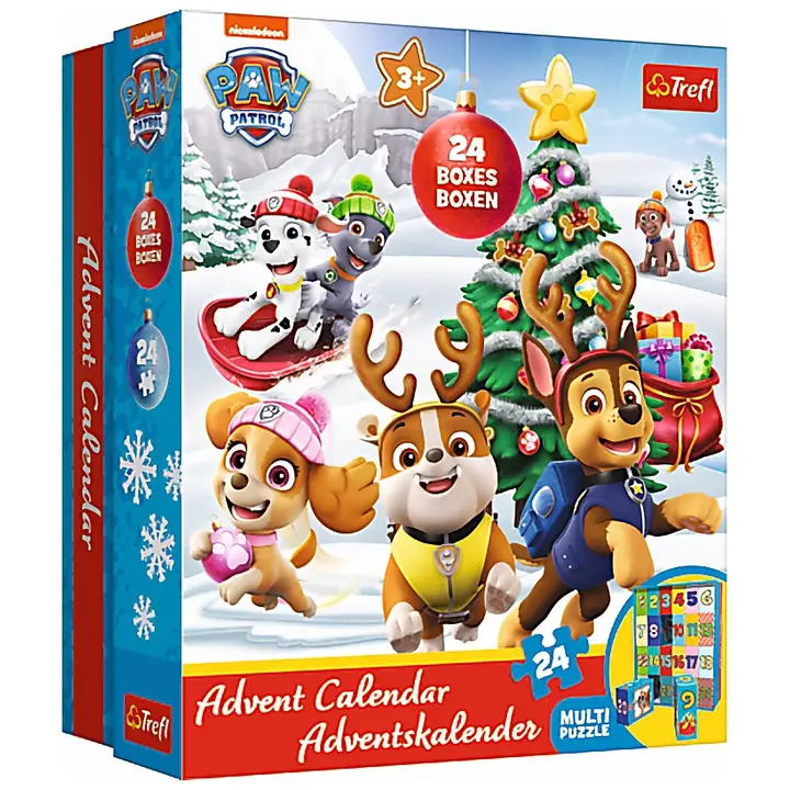 Trefl Paw Patrol palapelisetti joulukalenteri, 24 x 24 palaa