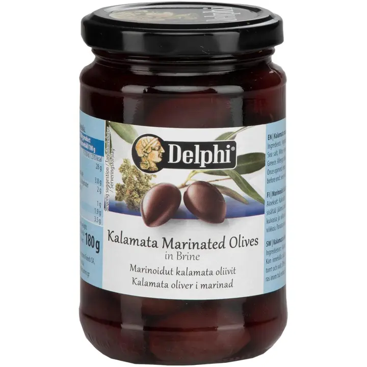 Delphi Kalamataoliivi Marinoitu 180g