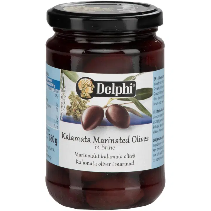 Delphi Kalamataoliivi Marinoitu 180g