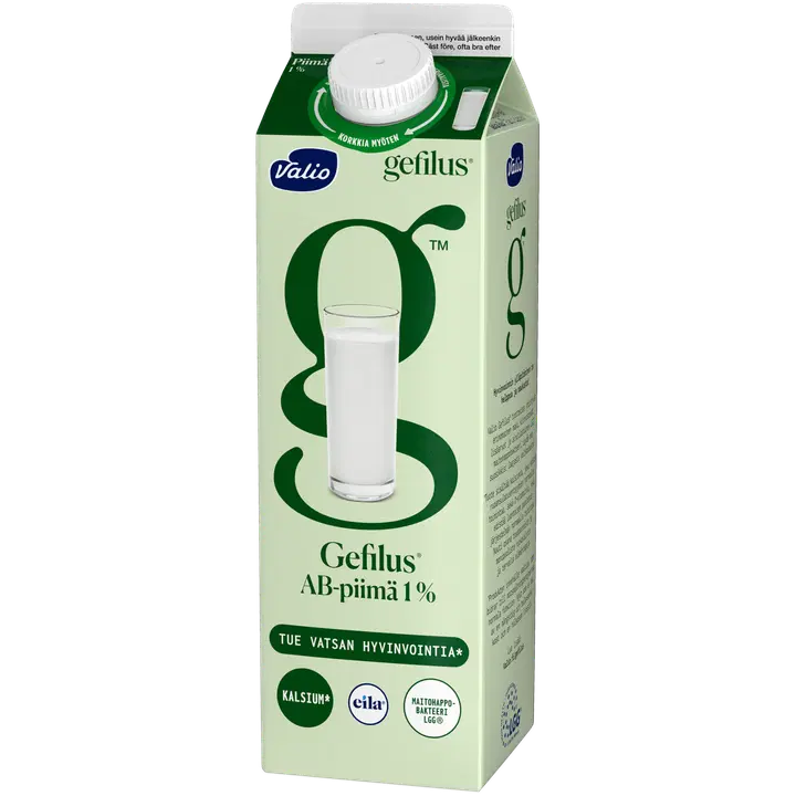 Valio Gefilus® AB-piimä 1% 1 l laktoositon