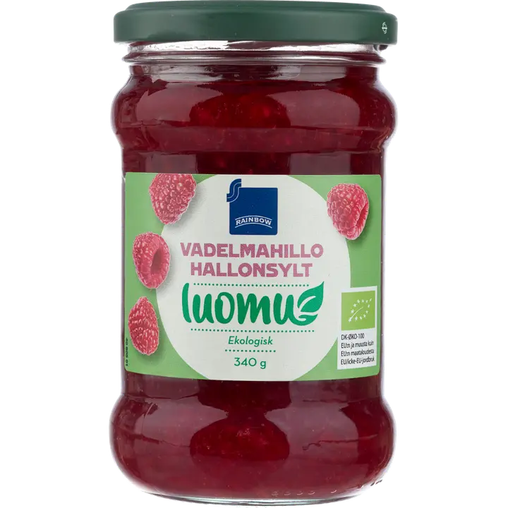 Rainbow vadelmahillo luomu 340 g