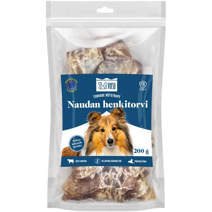 Viksu nötstrupe för hund 200 g