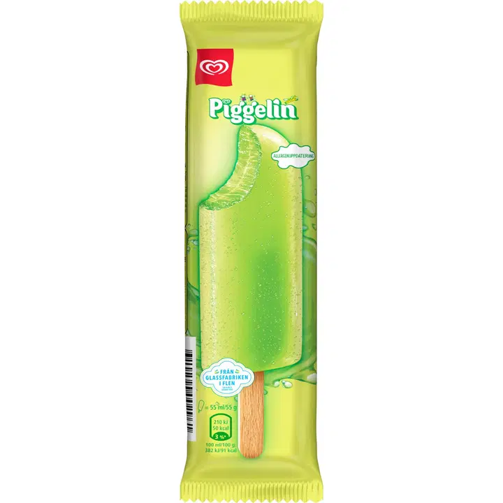 Piggelin Tutti Frutti Jäätelöpuikko 55ml/55g