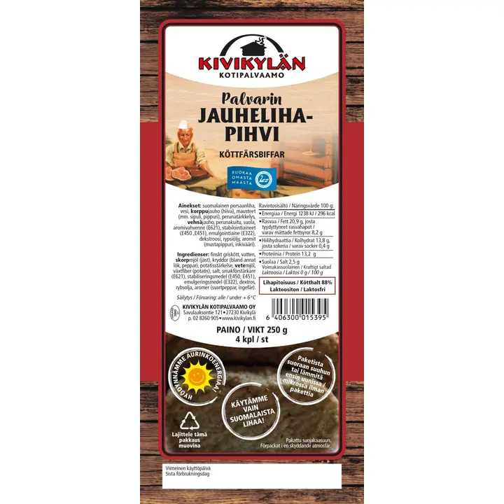 Kivikylän Palvarin Jauhelihapihvi 250g