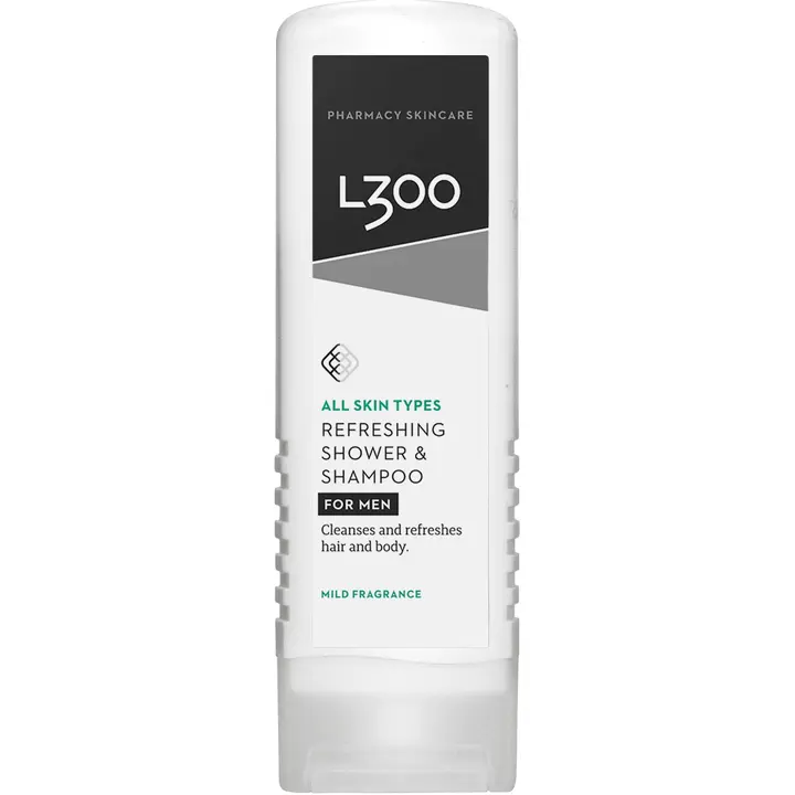 L300 for men Refreshing Shower & Shampoo mild fragrance kosteuttava suihkusaippua ja shampoo 250ml