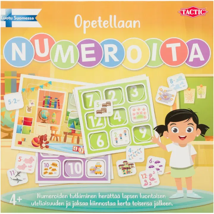 Tactic peli Opetellaan numeroita