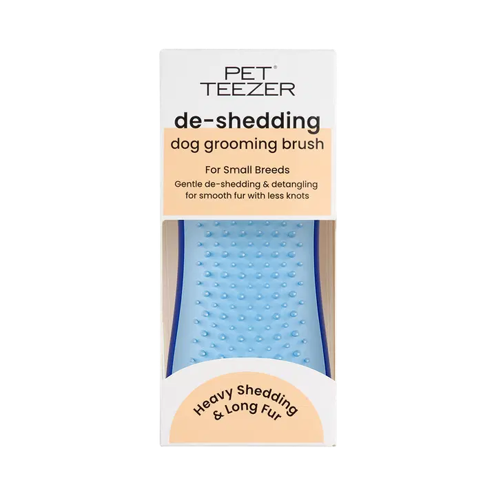 Pet Teezer De-shedding Brush Small Sky Blue